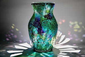 <b>Mosaic</b> Glass <b>Vase</b> Modern Handmade Eco-Friendly Tabletop Flower <b>Vase</b> for Bedroom Living Room Kitchen Office Diwali Wedding Gift - Product Image 6