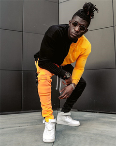 Chándal Deportivo Personalizado de Felpa Francesa para Hombre, Color Block, Corte Ajustado, Algodón - Product Image 4