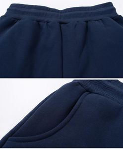 กางเกงวอร์มขายาวแฟชั่นใหม่สั่งทำพิเศษ คุณภาพสูง ล้างสีอ่อน สำหรับผู้ชาย สไตล์ลำลอง ใส่ได้ในฤดูใบไม้ร่วง ผ้าฟลีซบุซับใน สีพื้นเรียบ 100% - Product Image 2