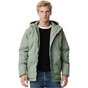 Veste polaire à logo personnalisé pour hommes 2025 OEM Vente en gros de vêtements d'extérieur d'hiver imperméables légers isolés Fournisseur de vêtements de mode - Product Image 1