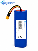 Batterie lithium-ion cylindrique Blusenergy 7.4V 20000mAh 2S4P 21700 avec connecteur XT60, haute capacité, rechargeable, certifiée CE