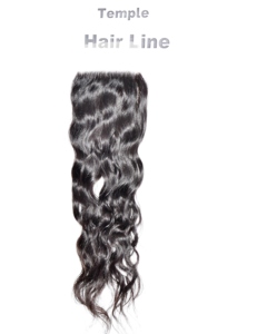 Extensiones de Cabello Humano Natural Indio con Ondas Naturales, Cierre 5x5, Encaje Frontal Negro para Mujeres, 100% Virgen Remy, Cutícula Alineada, Doble Trama a Máquina - Product Image 4