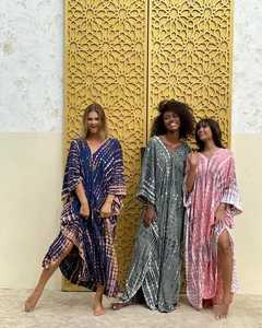 เสื้อแขนยาวมัดย้อมสำหรับผู้หญิง,เสื้อคลุมชายหาดชุดฤดูร้อน - Product Image 1