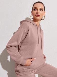 Survêtements à capuche respirants à séchage rapide pour femmes, pantalon de jogging 100% coton, tissu doux, grande taille pour nouvel arrivage - Product Image 5