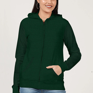 Top qualité intégral sweats à capuche zippés sweats à capuche confortables pour les jeunes nouveaux sweats à capuche courts à col roulé pour femme - Product Image 6