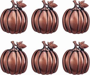 Servilletero con forma de calabaza de aleación de cosecha de Halloween de alta calidad, diseño de lujo para una decoración de mesa impresionante en cenas - Product Image 3