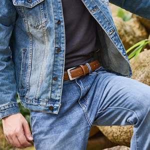 เข็มขัดหนังจระเข้ออกแบบได้ตามต้องการสำหรับผู้ชายและผู้หญิงเครื่องประดับแฟชั่นชั้นสูง - Product Image 3