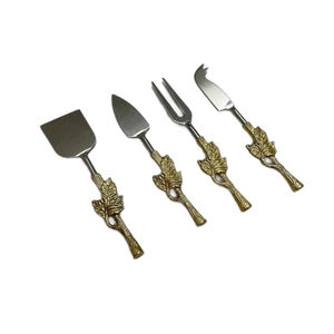 Bright Collection Vente en gros en acier inoxydable plaqué argent Couteau à fromage et perles fines Design Poignée Design Design Simple pour servir - Product Image 5