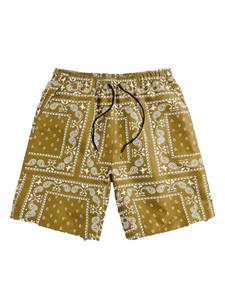 Short Homme Grande Taille de Haute Qualité Respirant High Street Style Sublimation Bandana Imprimé Solide Motif 100% Polyester Mid - Product Image 4