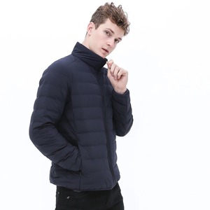 Veste d'hiver en nylon à bulles en cuir de mouton pour hommes, manteau imperméable coupe-vent en tissu de toile pour les activités de plein air - Product Image 2