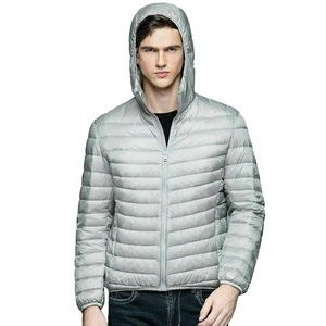 Venta de fábrica, chaqueta ligera 90% de plumón para hombre, Abrigo acolchado con capucha, nuevo diseño personalizado, recién llegado, chaqueta acolchada - Product Image 4