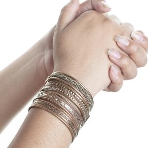 Adjustable <b>Copper</b> <b>Bangle</b> Cuff Bracelet Handmade Open End Rustic <b>Copper</b> Jewelry for <b>Men</b> and Women - Product Image 5