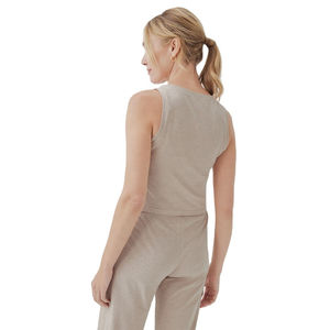Débardeur moulant personnalisé pour femmes en gros Nouvelle mode Tops d'été sans manches pour Yoga Gym Sportswear Usage quotidien - Product Image 2