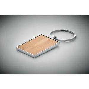 Bendigo <b>Personalized</b> Bamboo Promotional <b>Keychains</b> & Carabiners Custom Merchandising Item - Product Image 1