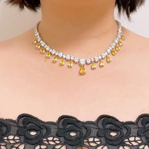 Collar de tenis de joyería CZ graduado elegante de alta calidad - Product Image 6