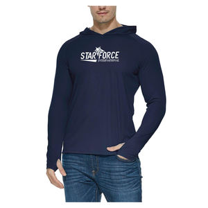 เสื้อตกปลาคอกลมแบบกำหนดเองเสื้อยืดพอดีตัวระบายอากาศได้ดีคุณภาพสูงออกแบบได้ตามต้องการ - Product Image 1