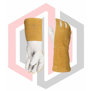 Fire Heat Resistant Professional Leather Safety <b>Gloves</b> Kevlar Stitched Anti-Static Tear-Resistant <b>Silicone</b>-free Powder-free - Product Image 4