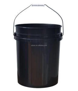 Fabriqué en Chine, seau en plastique blanc et noir <span class=keywords><strong>SDPAC</strong></span> avec couvercle et poignée pour le rangement, conteneur pour la maison et le ménage - Product Image 3