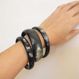 Polished Buffalo Horn <b>Bracelet</b> Premium Handcrafted Jewelry For Women At Affordable Price - Product Image 1