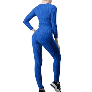 Ensemble de yoga pour femmes, personnalisé, de haute qualité, léger, grande taille, meilleur design, vêtements de sport de fitness, multicolores, ensemble 2 pièces 2026 - Product Image 3