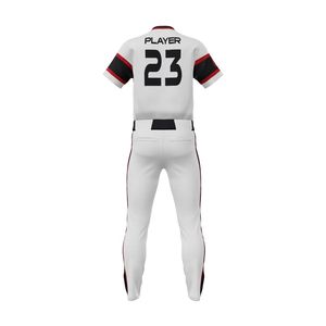 Diseño de logotipo personalizado Ropa de equipo de béisbol Conjuntos de uniformes Poliéster transpirable con absorción de humedad Impreso Sublimación Jersey Pant - Product Image 3