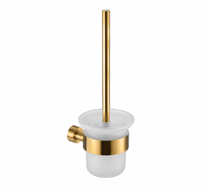 Conjunto de Acessórios para Banheiro em Aço Inoxidável Dourado: Suporte para Escova Sanitária, Suporte para Copo, Montagem em Parede, Moderno e Minimalista para Banheiro Externo - Product Image 2