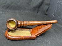 Pipe à tabac en bois sculpté givré rustique de haute qualité, facile pour les débutants, fumée douce et fraîche, design moderne, écologique, personnalisable