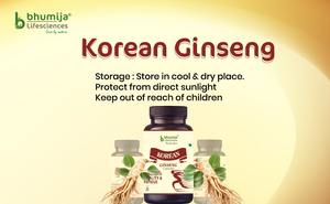Bhumija Lifesciences Korean Ginseng 400mg/Serve 60 <b>Veg</b> Capsules Food Grade Wild Cultivated for Vitality Performance Bottle - Product Image 4
