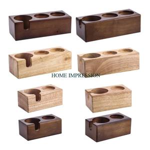 Porte-verre en bois de bambou personnalisé Vaisselle élégante parfaite pour les mariages et les fêtes Porte-verre élégant pour ustensiles de cuisine - Product Image 5