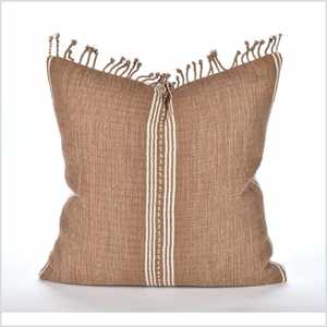 ปลอกหมอนผ้าฝ้ายลายเรขาคณิตสีทึบปลอกหมอนสำหรับตกแต่งบ้านโซฟารถยนต์ห้องนั่งเล่น - Product Image 1