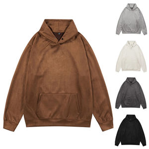 Sudadera con capucha de manga larga de secado rápido para hombre para fitness al aire libre sudadera de invierno de punto con patrón sólido deportes con capucha al por mayor - Product Image 2
