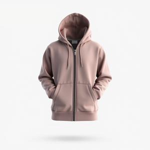 เสื้อฮู้ดซิปรูดซิปสำหรับผู้ชาย, เสื้อมีฮู้ดพิมพ์ลายพัฟผ้าฝ้ายออร์แกนิกน้ำหนักมากระบายอากาศได้ดี520กรัม - Product Image 5