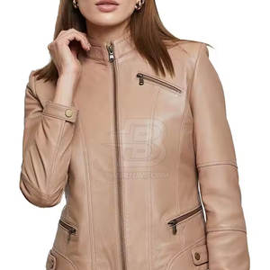 Bon marché, vestes en cuir pour femmes, vestes en cuir pour femmes, veste en cuir de couleur personnalisée - Product Image 2