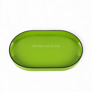 Plateau en laque pour servir les aliments et décorer la table, artisanat artisanal du Vietnam - Product Image 1
