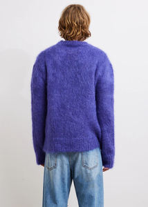 Pulls en mohair unisexe pour hommes, col rond, coton, pull d'hiver, tendance, respirant, mohair pour hommes - Product Image 4