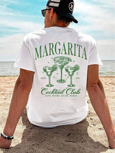 Camiseta estampada lavada con ácido Vintage para hombre Impresión digital de algodón 100% suave Hecho en Pakistán Producto de tendencia - Product Image 4