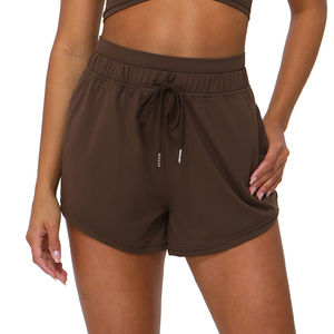 Shorts Deportivos Holgados para Mujer, de Poliéster y Elastano, Transpirables, de Secado Rápido, con Bolsillo, para Ciclismo, Running y Fitness - Product Image 4