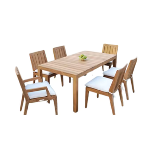 Juego de mesa de comedor y sillas versátil, juego de restaurante de calidad bueno, juego de mesa de comedor, fabricación en Indonesia - Product Image 1