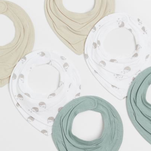 Bavoir de dentition en coton réutilisable, accessoires en Bandana lavable pour bébés, vente en gros - Product Image 3