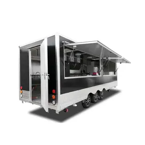 Mobile Kitchen Customized Food Trailer Fully Equipped Fast Food Catering Trailers Pizza Coffee Cart