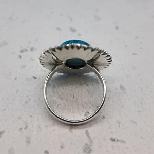 Trendy Natural <b>Turquoise</b> 925 Sterling Silver <b>Ring</b> Custom Birthstone <b>Ring</b> Dainty Handmade Gemstone <b>Ring</b> for Women - Product Image 2