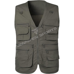 Chaleco de Senderismo para Hombre, Chaleco Multibolsillos, Transpirable, para Caza y Pesca, Chaqueta Deportiva Ligera para Exteriores - Product Image 1