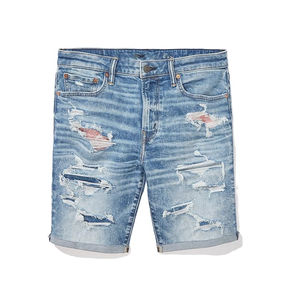 Pantalones cortos de mezclilla para hombre a precio barato personalizables con estilo y calidad de exportación, pantalones cortos de moda lavados con diseño personalizado para hombre - Product Image 3