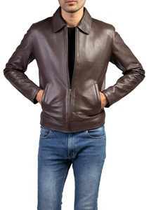 <b>Men's</b> Vintage Winter Waterproof Leather <b>Jacket</b> Distressed Finish Front Zipper and Multiple <b>Utility</b> Plus Size <b>jackets</b> for <b>men</b> - Product Image 4