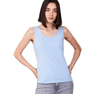 Camiseta sin Mangas de Yoga con Cuello Redondo para Mujer, Ligera, Suave y Cómoda, Chaleco Informal de Verano - Product Image 1