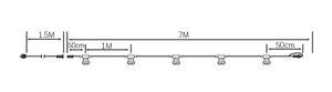 7m. Ghirlanda da esterno Liboi con 5 portalampade E27 IP65 (GSC 201205000) - Product Image 2