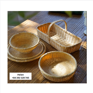 Nouveau style panier en bambou fait à la main style vietnamien vente durable de haute qualité à bas prix Nouveau dernier moderne en 2024 - Product Image 2