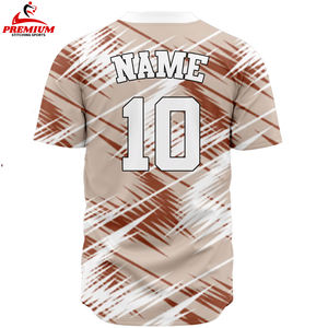 Maillot de baseball personnalisé imprimé par transfert thermique Nom de l'équipe personnalisé Numéro Uniforme de baseball Premium Respirant Antibactérien - Product Image 6