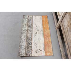 พรมวินเทจ ขนาด 2.1x3.3 ฟุต (63x102 ซม.) ลายต้นไม้สีส้ม พรมตุรกี - Product Image 1