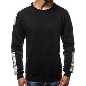 Sweat-shirt à col montant et manches raglan personnalisé pour hommes 100% coton Sweat-shirts imprimés brodés à col ras du cou vierges de haute qualité pour hommes - Product Image 6